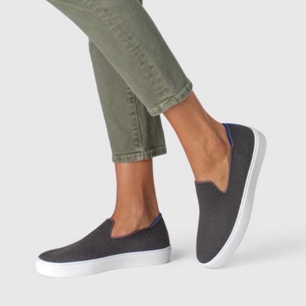 Rothy’s Slip On Sneakers Steel Grey